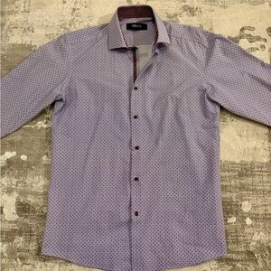 Strauss Lavender Patterned Men's Shirt